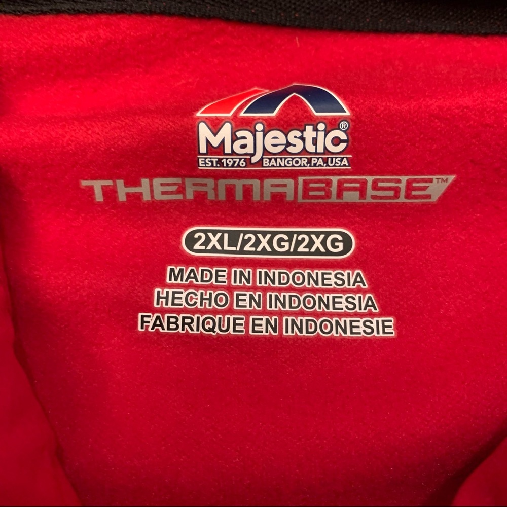 Atlanta Falcons NFL Majestic Therma Base Full-Zip Hoodie Men's Size 2XL - Picture 4 of 6
